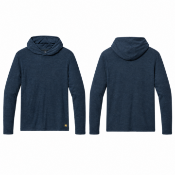 Dark Teal Heathered Pullover Hoodie